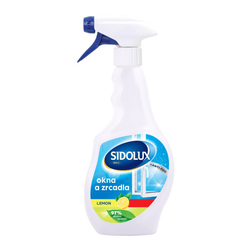 SIDOLUX na okná a zrkadlá s ANTI-FOG technológiou Lemon - 500ml SIDOLUX na okná a zrkadlá s ANTI-FOG technológiou Lemon - 500ml