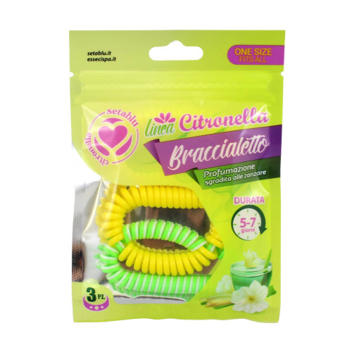 Citronella - repelentný náramok žltý 3ks 