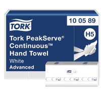 Tork PeakServe® nadväzujúce papierové utierky na ruky biele 1-vr, 12 x 270 útržkov