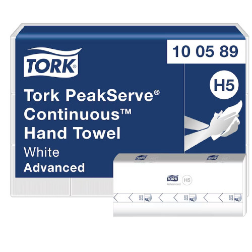 Tork PeakServe® nadväzujúce papierové utierky na ruky biele 1-vr, 12 x 270 útržkov Tork PeakServe® nadväzujúce papierové utierky na ruky biele 1-vr, 12 x 270 útržkov