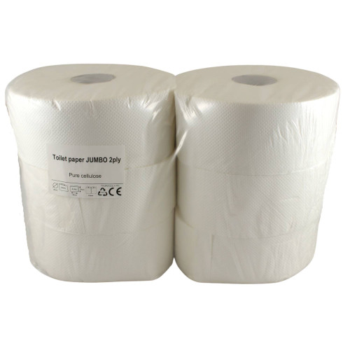 Toaletný papier JUMBO Ø 26 CM, 2 vrst., 220 M (6ks) TISSUE