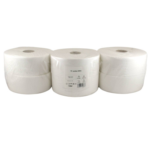 Toaletný papier JUMBO Ø 26 CM, 2 vrst., 220 M (6ks) SOFT