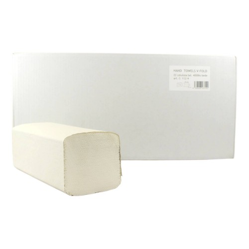 ZZ skladané papierové utierky 25x20 CM 2vr.100 %celulóza(4000ks)