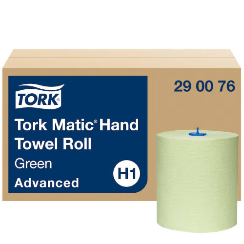 Tork Matic® jemné papierové utierky na ruky H1 2-vr, 150 m, recykel zelená (6ks) Tork Matic® jemné papierové utierky na ruky H1 2-vr, 150 m, recykel zelená (6ks)
