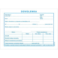 Tlačivo Dovolenka A6, 100 listov Tlačivo Dovolenka A6, 100 listov