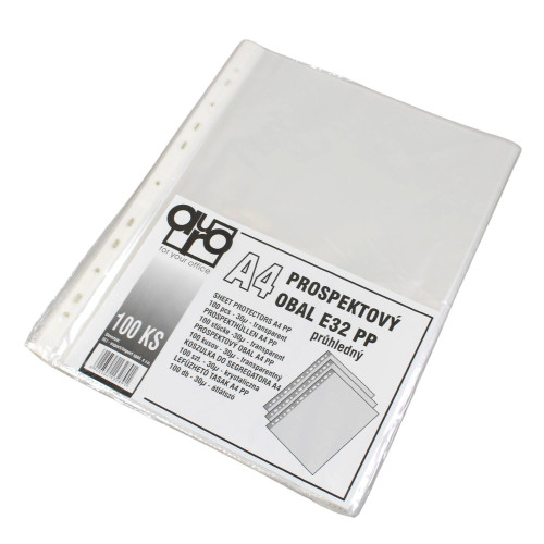 Euroobal AURO A4, transparentmý, lesklý, 30 µm, 100 ks Euroobal AURO A4, transparentmý, lesklý, 30 µm, 100 ks