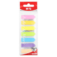 Záložka lepiaca 44x12 mm Papier - 7 farieb x 25 listov Záložka lepiaca 44x12 mm Papier - 7 farieb x 25 listov