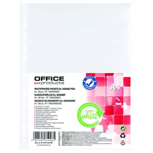 Euroobal OFFICE PRODUCTS A4 matný 35µm 100 ks Euroobal OFFICE PRODUCTS A4 matný 35µm 100 ks