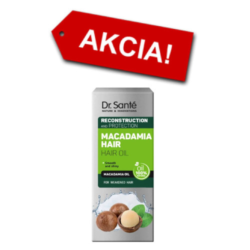 Dr. Santé Macadamia olej na vlasy s výťažkom makadamiového oleja 50 ml Dr. Santé Macadamia olej na vlasy s výťažkom makadamiového oleja 50 ml