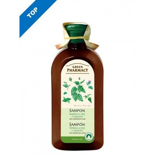 Green Pharmacy šampón pre normálne vlasy 350 ml - Žihľava a olej z koreňov lopúcha