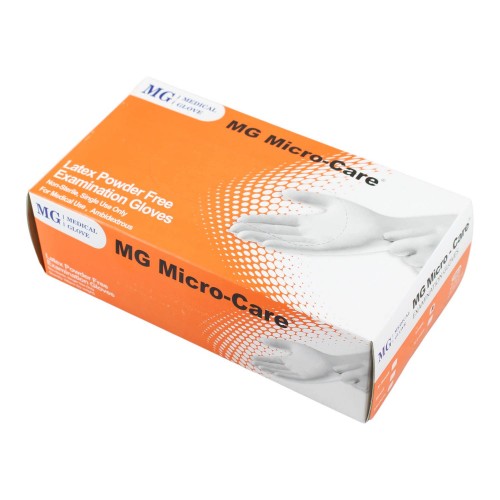 Latexové rukavice MG Micro – Care jednorázové L 100ks, nepudrované