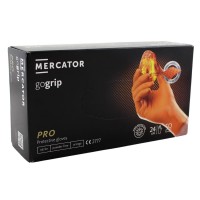Nitrilové ochranné rukavice oranžové Mercator gogrip PRO – M 50ks