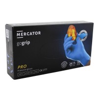 Nitrilové ochranné rukavice modré Mercator gogrip PRO – L 50ks