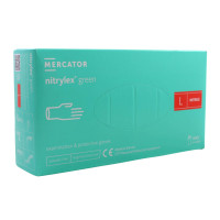 Nitrilové rukavice jednorázové MERCATOR nitrylex - zelené L 100ks