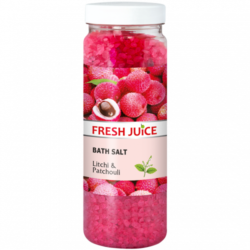 Fresh Juice Kúpeľná soľ Litchi & Patchouli 700g