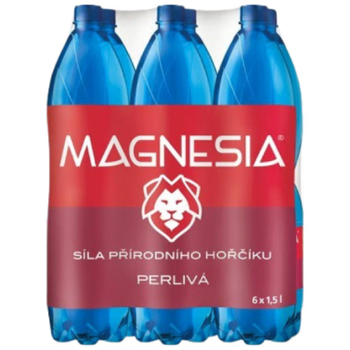 MAGNESIA minerálna voda sýtená 6 x 1,5 L