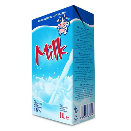 Tatranské mlieko MILK polotučné 1,5% 1 L Tatranské mlieko MILK polotučné 1,5% 1 L
