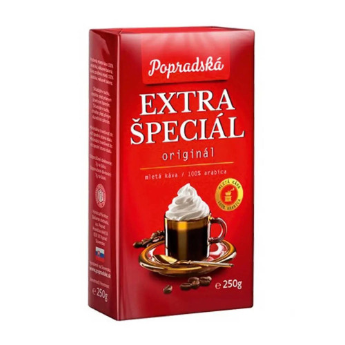 Popradská Extra špeciál pražená mletá káva 250 g