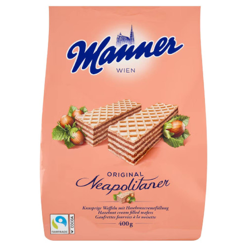 Manner Original Neapolitaner s orieškovou náplňou 400g