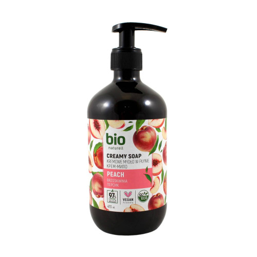 BIO naturell krémové mydlo PEACH - 473ml 