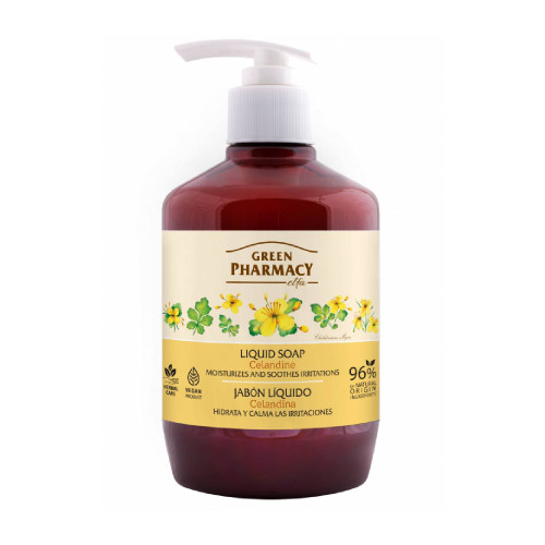 Green Pharmacy tekuté mydlo - Lastovičník 460 ml