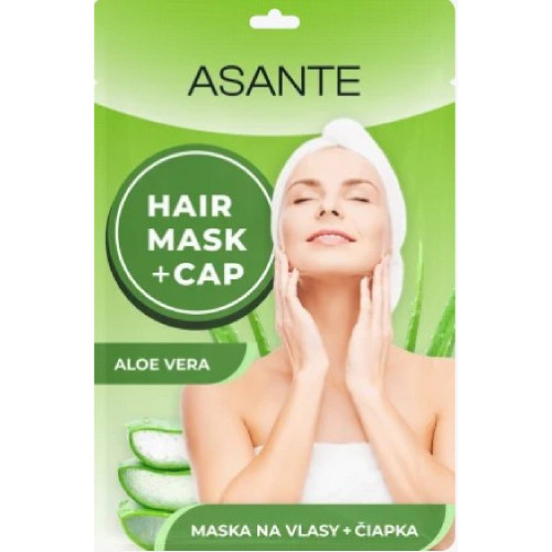 ASANTE maska na vlasy + čiapka Aloe vera - 1 ks