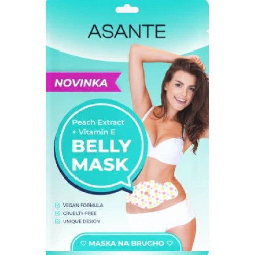 ASANTE telová maska na brucho Hydratačná & Vyhladzujúca  - 1 ks