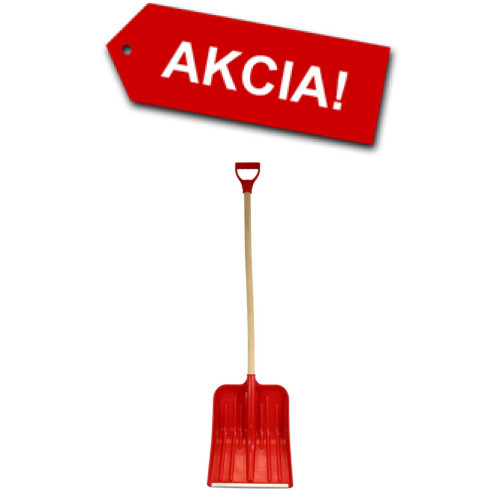 Odhŕňač snehu plastový s násadou Odhŕňač snehu plastový s násadou