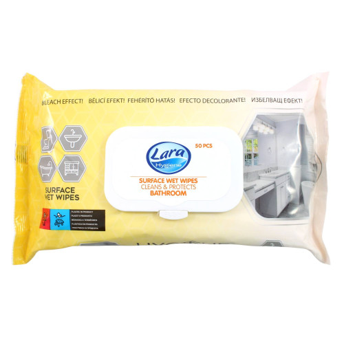 Lara Hygiene vlhčené utierky na kúpeľne - 50ks