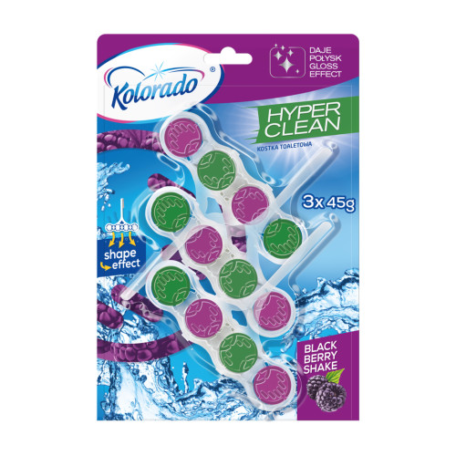 WC blok Kolorado Hyper Clean BLACKBERRY SHAKE 3x45g