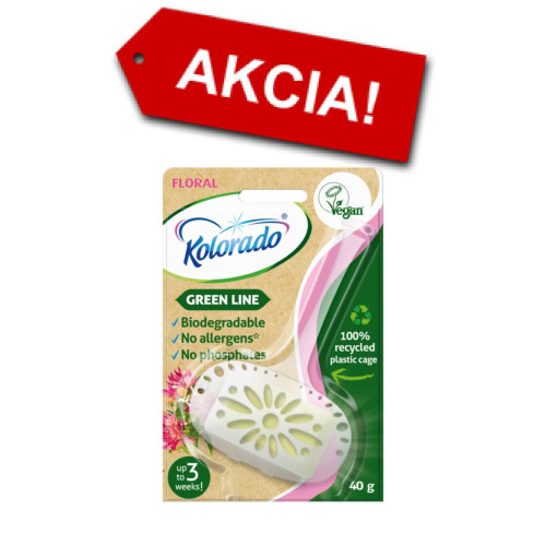 Kolorado Green Line WC blok FLORAL 40g