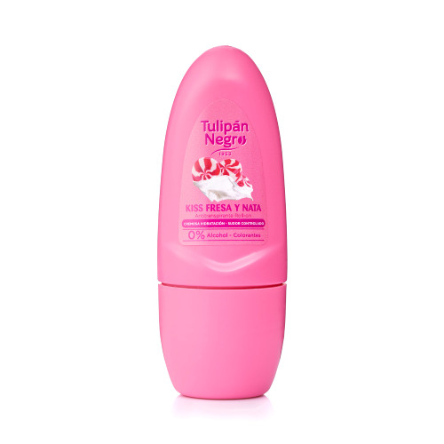 Tulipán Negro Deo Roll On Kiss Fresa Y Nata 50ml Tulipán Negro Deo Roll On Kiss Fresa Y Nata 50ml