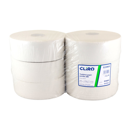 Toaletný papier JUMBO Ø 24cm, 270 M  2-vrstvový (6ks) 