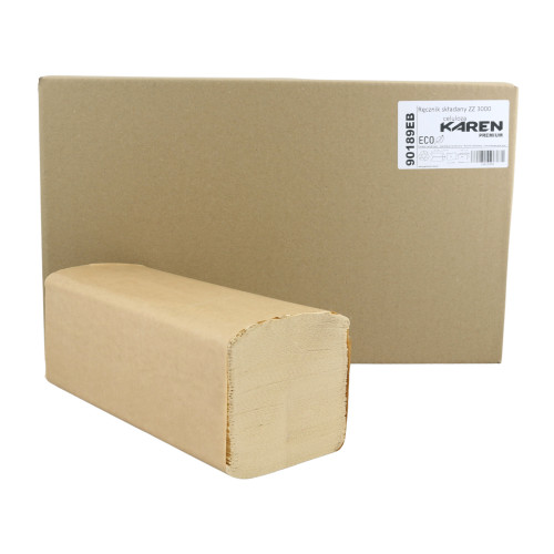 ZZ EKO skladané papierové utierky 25x20 CM ,2vr.100 % celulóza (3000ks)