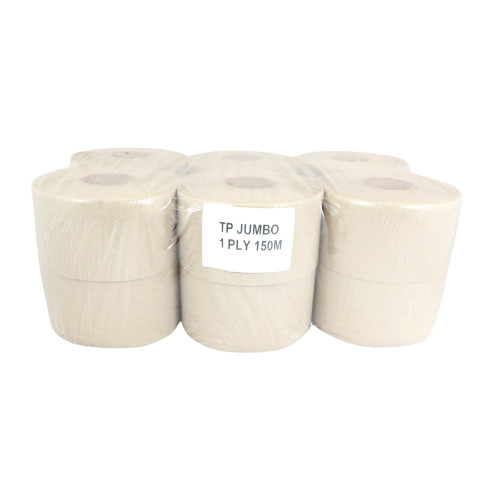 Toaletný papier JUMBO Ø 19 CM, 150 M 1-vrst.(12ks)