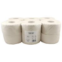 Toaletný papier JUMBO Ø 18cm 130m 1vr.70% belosť recykel 12ks