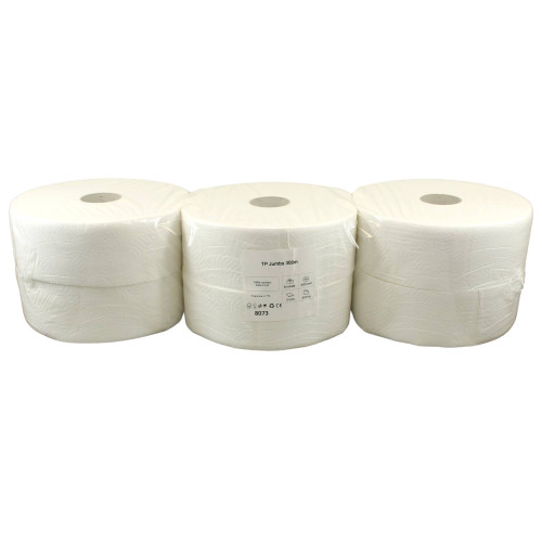 Toaletný papier JUMBO Ø28 cm, 300 m 2vrst.100%celulóza (6 ks)