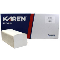 ZZ skladané papierové utierky KAREN 25x23cm ,2vr.,100 % celulóza (4000ks)