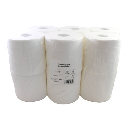 Toaletný papier 2vrst. JUMBO - SYSTEM centerfeed, 111m -12ks