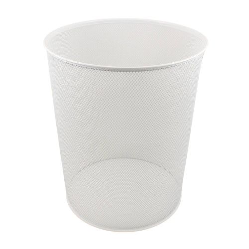 Odpadkový kôš drôtený - biely 12L