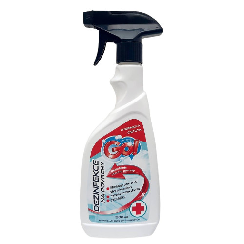 GO! DEZINFEKCIA NA POVRCHY s rozprašovačom 500 ml GO! DEZINFEKCIA NA POVRCHY s rozprašovačom 500 ml