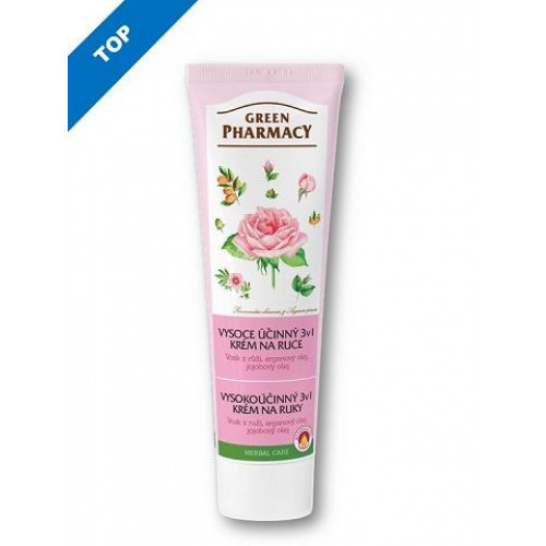 Green Pharmacy krém na ruky a nechty 3v1 100ml