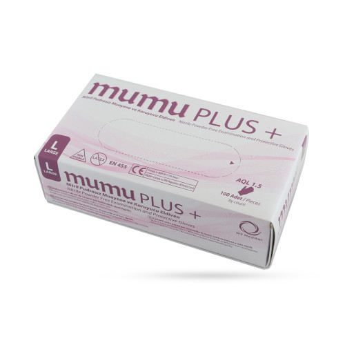 Nitrilové rukavice MUMU jednorázové L 100ks