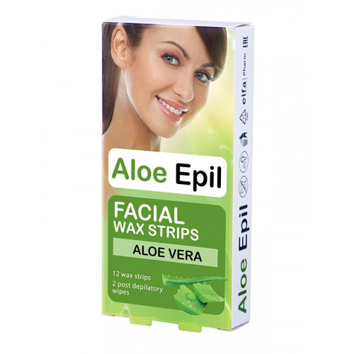 Aloe Epil depilačné voskové pásiky na tvár