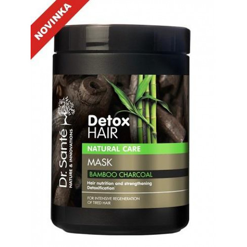 Dr. Santé Detox Hair maska na vlasy 1l - s aktívným uhlím z bambusu