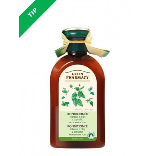 Green Pharmacy kondicionér pre normálne vlasy 300 ml - Žihľava a olej z koreňov lopúcha