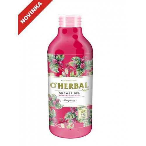 O'Herbal Vegan sprchový gél s malinami 400 ml
