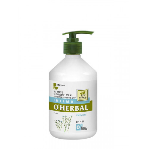O’Herbal čistiace mlieko pre intímnu hygienu 500ml